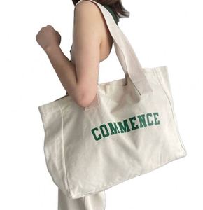 Wholesale Outdoor Custom Logo Reusable Grocery Big <b>Large</b> Capacity Oraganic <b>Canvas</b> Cotton Shopping Tote <b>Bags</b> - Product Image 4