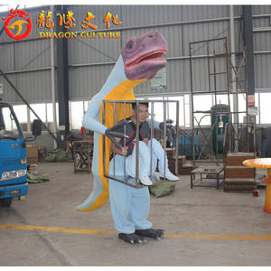 Costume de <span class=keywords><strong>Raptor</strong></span> réaliste pour adulte, Costume de marche mécanique animatronique <span class=keywords><strong>Jurassic</strong></span> <span class=keywords><strong>Park</strong></span>, Costume de dinosaure Cosplay pour parc à thème d'amusement - Product Image 3