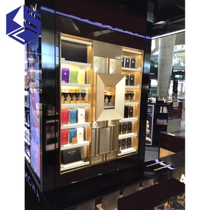 Stand <span class=keywords><strong>d</strong></span>'<span class=keywords><strong>exposition</strong></span> de cosmétiques portable moderne pour centre commercial, présentoir en <span class=keywords><strong>verre</strong></span> pour parfums, vitrine de cosmétiques - Product Image 1