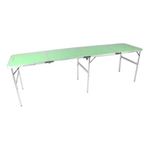 Mesas Plegables de <span class=keywords><strong>4</strong></span> Secciones y 2.<span class=keywords><strong>4</strong></span> m de Largo para <span class=keywords><strong>Picnic</strong></span> y Juego de Beer Pong - Product Image 2