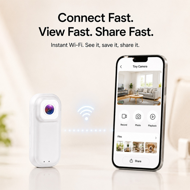 Compact WiFi Vlog Camera with App Preview for Young Creators and Travel Buyers