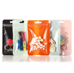厚手のジュエリージップロックバッグ食品キャンディービニール袋携帯電話ケース印刷された複合バッグカラーパッキング