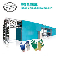 Gants à moitié trempés en nitrile bon marché Gants en pvc à pois anciens