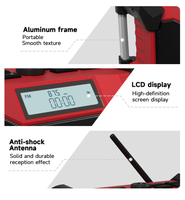Radio Internet AM/FM Extérieure Robuste Personnalisable avec Écran LCD Horloge Batterie Rechargeable Haut-parleur Intégré Lampe et Torche