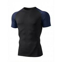 T-shirt d'entraînement moulant sans couture une pièce pour homme, motif dragon coloré, manches courtes, idéal pour le sport et le dragon boat, directement de l'usine.