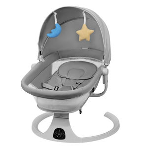 2025 nuevo modelo bebé mecedora eléctrica plegable recién nacido cuna vibración Musical columpio cama - Product Image 1