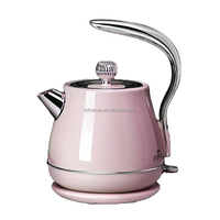 Bouilloire électrique en acier inoxydable, Design à la mode, bas prix, corps en acier inoxydable, coloré, arrêt automatique, Protection contre l'ébouillante à sec, forme de boule, 1,7 l