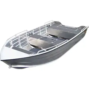 Kunden spezifisches Hochleistungs-15-Fuß-Aluminium-Hochleistungs-Bass-Fischerboot mit flachem Boden