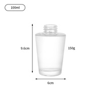 Bouteille diffuseur d'arômes pour la maison 100ml 200ml, bouteille diffuseur noire avec bâtonnets