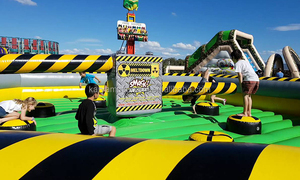 Chine Usine En Gros Toxique Meltdown Gonflable Saut Wipeout Rotation Jeu PVC Sport <span class=keywords><strong>Machine</strong></span> avec Souffleur - Product Image 3