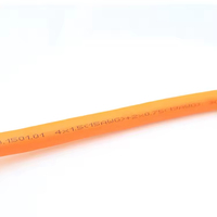 Connecteur de câble de servomoteur en aluminium M23 6 broches pour système de convoyage automatisé, très flexible, gaine orange, IP67/IP68