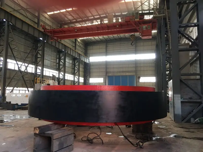 Large casting steel rotary kiln live ring Rotary Kiln riding ring tyre