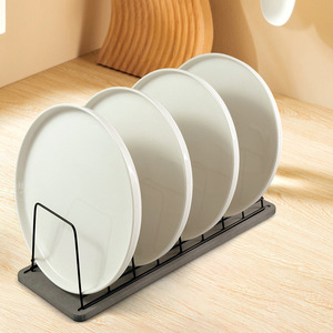 Égouttoir à vaisselle vert avec plateau ovale contemporain absorbant pour comptoir de cuisine - Product Image 3