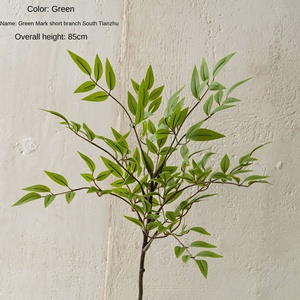 Decoración para el Hogar de Seda Nantianzhu, Rama Corta, Estilo INS, Flor Verde Artificial, Decoraciones para Navidad, Bodas y Pascua, 85 cm de Largo - Product Image 6