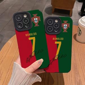หมายเลข7เคสโทรศัพท์3D ทีมฟุตบอลสำหรับ iPhone 11 PRO MAX 12 13 14 15 16 PLUS วัสดุ PC ป้องกันการกระแทก - Product Image 6