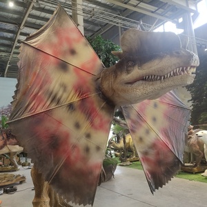 Figura de dinosaurio animatrónico realista, modelo de Dilophosaurus para espectáculo de <span class=keywords><strong>dinosaurios</strong></span>, increíble - Product Image 3