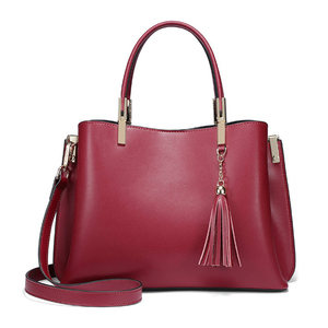 Fashion Italian Leather Handbag Oem <strong>Lady</strong> Elegance Hand Bag Tassel <strong>Purses</strong> Handbags <strong>Ladies</strong> - Product Image 2