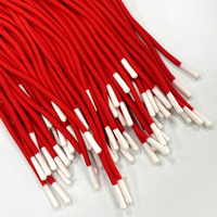Vente en gros de 6mm cordons de serrage en nylon lacets avec logo personnalisé embouts de trempage en silicone pour sacs en macramé sweat à capuche pantalon à cordon vêtements en corde