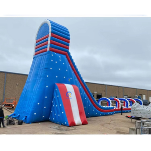 Bán nóng kích thích ngôi sao khổng lồ thổi lên trượt nước Inflatable Công Viên Nước thiết bị ngoài trời Inflatable trượt nước với Blower - Product Image 3