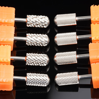 Accessoires pour ponceuse à ongles professionnelle : Fraise à ongles en carbure de tungstène pour retirer le gel, profil en barillet, surface lisse