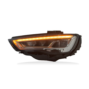 Pour Audi A3 2014-2016, mise à niveau vers un ensemble de phares à <span class=keywords><strong>LED</strong></span> matriciels de style 2017, DRL, clignotants dynamiques séquentiels - Product Image 2