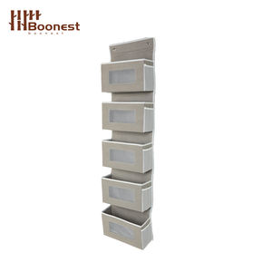 不織布透明PVC窓吊り収納装置<span class=keywords><strong>5</strong></span>層折りたたみ吊り収納バッグドア - Product Image 1