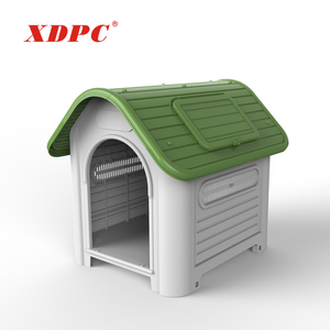 도매용 고강도 플라스틱 개집 (상단 창문 포함), 강아지 야외 켄넬 및 실내 애완동물 집 - Product Image 4