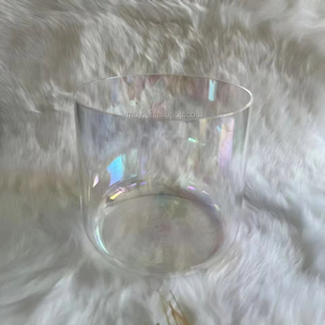 אורורה קוסמית צבע שקוף קוורץ כלי נגינה מוסיקלי קערת זוהר - Product Image 3