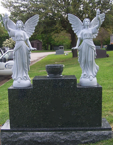 Надгробный памятник в европейском стиле из мрамора, статуя ангела, надгробие в форме сердца, скульптура - Product Image 5