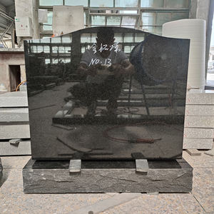 Pierre tombale en granit noir moderne d'<span class=keywords><strong>Afrique</strong></span> <span class=keywords><strong>du</strong></span> <span class=keywords><strong>Sud</strong></span>, fabrication sur mesure en usine depuis 36 ans, vente en gros pour les tombes - Product Image 5
