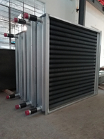 Radiateur échangeur de chaleur à vapeur en acier inoxydable 150-300°C, à tubes à ailettes, taille personnalisée PLC, pour machines biotechnologiques