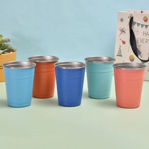 Custom Logo Printing 500ML Recyclable Aluminum <b>Cups</b> for Coffee Tiramisu Soda Beer Boiling Water-Suitable - Product Image 4