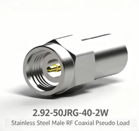 2.92-50JRG-40-2W Charge coaxiale, 50 Ohms, charge terminale en acier inoxydable, pour applications de test micro-ondes et assemblages de câbles RF