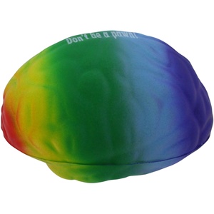 Custom Design Rainbow Brain Pu Stress Relievers Stress <b>Toy</b> Stress <b>Ball</b> - Product Image 1