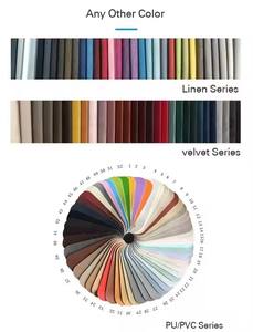 Ghế ăn Nhung Màu Xanh phong cách Châu Âu với chân kim loại vàng Nordic giải trí nhà ăn phòng ghế tay vịn - Product Image 4