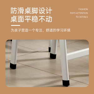 Juego de escritorio y silla para niños Lida, tamaño estándar, muebles de estudio duraderos de metal para niños, uso en el hogar y la escuela, diseño moderno - Product Image 4