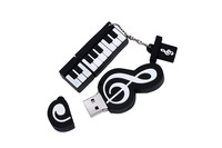 Clé USB en PVC de forme unique, style instruments de musique (piano, violon, guitare), cadeaux sympas pour studio de musique, personnalisation possible