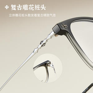 Monturas de Gafas Rectangulares Danyang Tr90 H2693, Montura Completa, Lentes de Resina, Duraderas, Unisex, Transparentes, Marrón, Diseño Retro - Product Image 4