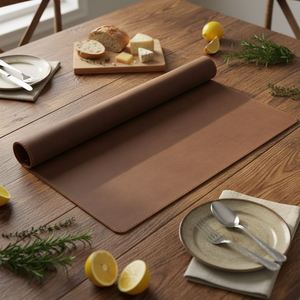 Modern Genuine Leather Placemat <b>Large</b> Comfortable Heat Insulation Dirt-Resistant Office <b>Desk</b> Mat Thick Promotional Welcome Gifts - Product Image 2