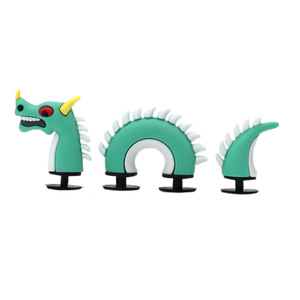 도매 사용자 정의 디자이너 PVC 샌들 신발 매력 고무 동물 꿀벌 막음 신발 장식품 3D 드래곤 신발 장식 - Product Image 4
