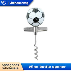 Fcm Cross Border Golf Soccer Bottle Opener Stainless Steel One Handed Opener With Simulated Ball Design For Beer Wine - Product Image 4