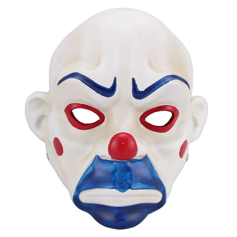 Wholesale Halloween Horror COS Dark Knight Props Clown Robber Joker Resin Mask Joker Mask The Dark Knight Clown cosplay