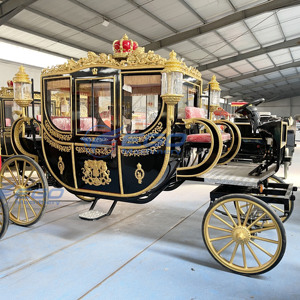 Magnifique nouvelle calèche électrique de luxe de haute qualité pour l'extérieur, calèche royale tirée par des chevaux - Product Image 4