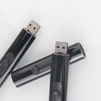 Briquet électronique USB rechargeable en métal à allumage par pression pour homme, promotionnel, sur mesure, vente en gros transfrontalière