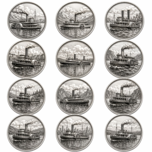 Pièce de monnaie commémorative personnalisée Steam Ferry Heritage Challenge Coin en alliage de zinc avec relief 3D, souvenir métallique avec boîte de luxe, sans MOQ, vente en gros - Product Image 6