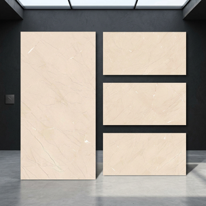 Lucca Crema Onyx Polished Glazed Porcelain Tiles 600x1200mm Marble Look Luxury Wall Floor Tile - Product Image 3