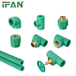 IFAN High Pressure Plastic Pipe Fittings DIN8077/8078 <strong>PPR</strong> Water Pipe Fittings All <strong>Size</strong> <strong>PPR</strong> Fittings - Product Image 1