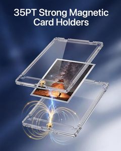 Porta Tarjetas Magnéticas Sellado NOVISON 35PT, Ultra Transparente, Resistente a los Rayos UV, 63x88mm, PS, para Exhibir Tarjetas Deportivas y de Juego - Product Image 3