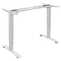 Bureau debout moderne en métal intelligent à double moteur, table d'ordinateur électrique réglable en hauteur, cadre pour bureau à domicile