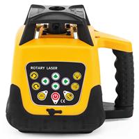 Niveau laser rotatif industriel autonivelant 360° de 500 m, précision 1 mm, laser vert rotatif automatique pour